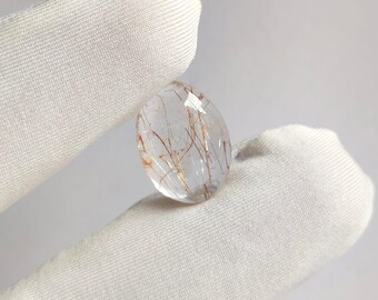 Natural Golden Rutile Oval cut 14.50cts - Golden Rutile gemstone for jewelry 19x14x7mm