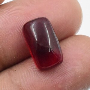High Quality Red Ruby Cabochon 6.25 ct Cushion Shape Loose Gemstone For Ring And Pendant Use