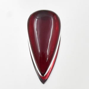AAA Quality Red Ruby Cabochon 17.55 ct Pear Shape Cabochon Loose Gemstone For Ring Use