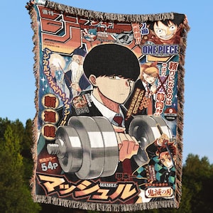 Anime blanket tapestry wall decor, Blanket anime rug embroidered throw