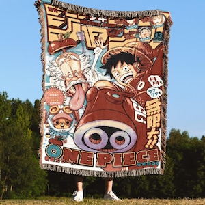 Anime blanket tapestry wall decor, Blanket anime rug embroidered throw