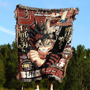 Anime blanket tapestry wall decor, Blanket anime rug embroidered throw