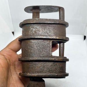 Vintage old hand made medium to Large padlock With Key, Working condition Lock,Antique Pad Lock With iron lock old lock Gift Home Decoration