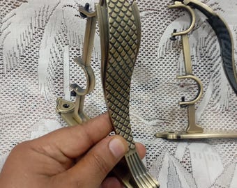 Antique Brass snake shape Finish Curtain Bracket Finials, Unique Design (Pair)