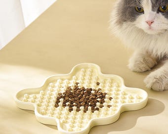 Keramik Slow Feeder Lick Mat, Angst Relief Bereicherung Feeder, umweltfreundliches Haustier Geschenk