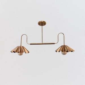 Handmade Brass Sputnik Ceiling Light | Mid-Century Modern Spiral Chandelier | Flush Mount Italian Design | Custom Finish Fixture