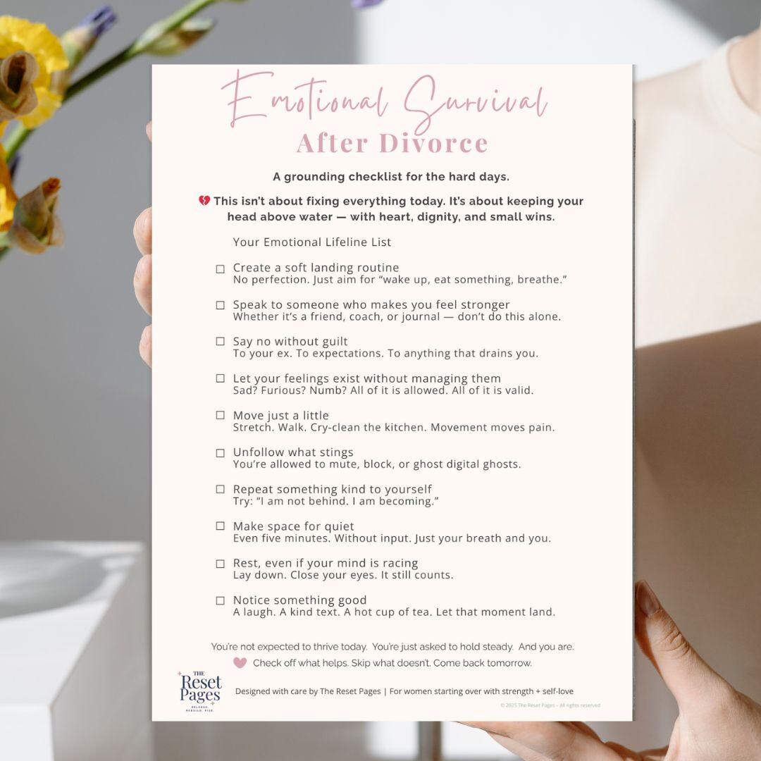 Relationship Separation Checklist.pdf Divorce Emotional Survival Checklist | Printable PDF Healing, Coping ...