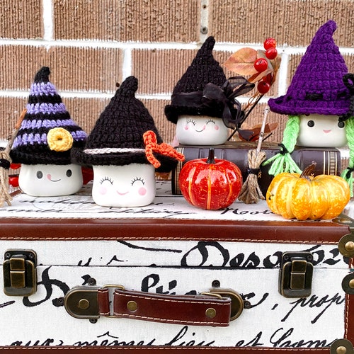 Halloween Marshmallow Mug Hats in Four Different Styles Etsy