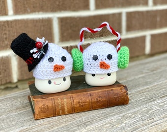 Winter Schneemann Marshmallow Tassen Hüte