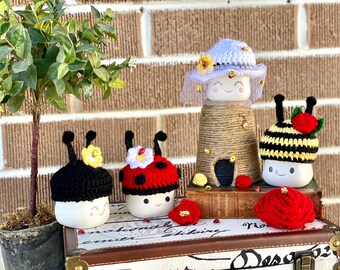 Cute little bug Marshmallow mug hats!