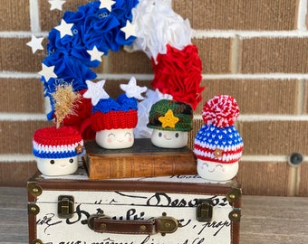 USA! 4th of July Marshmallow Mug hats in 4 styles!