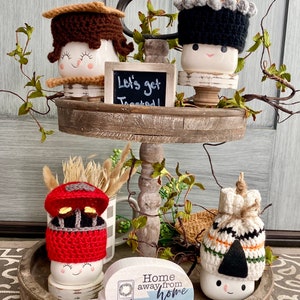Camping season themed Marshmallow Mug hats