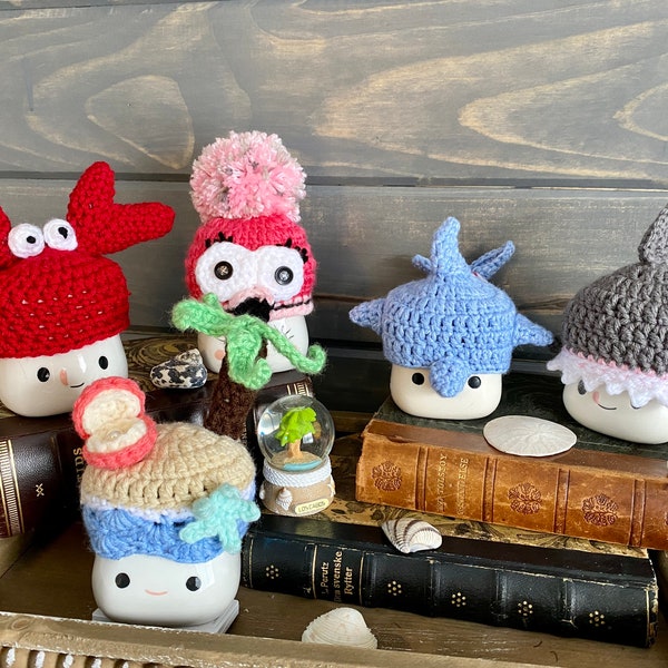 Marshmallow Cup Hats Etsy