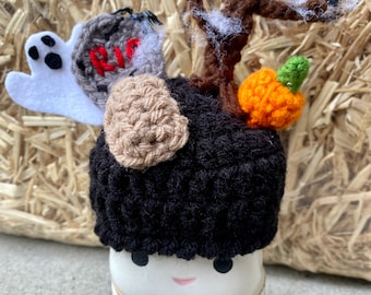 Spooky graveyard Halloween Marshmallow Mug Hat