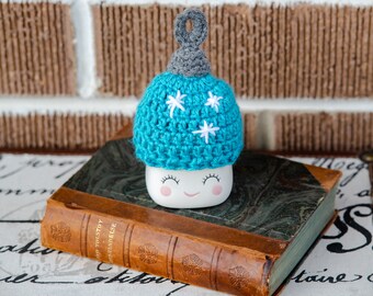 Marshmallow Tasse Weihnachten Beanie Mütze - Weihnachtsdeko