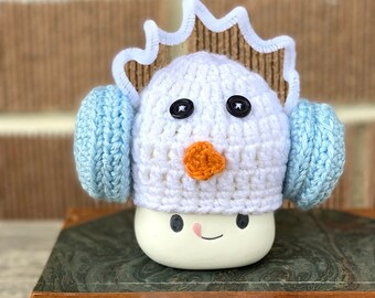 Schneemann Marshmallow Tassenhut
