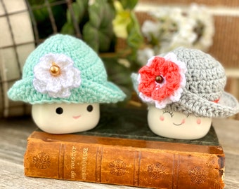 Sweet little sun hats for Marshmallow Mugs!