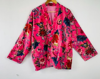 Women Velvet Kimono Robes Jacket Morning Tea Velvet Coat Bridesmaid bridal Robe Cotton winter