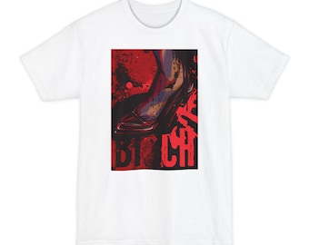 Abstract 'Bitch' Graphic T-Shirt | NSFW back print
