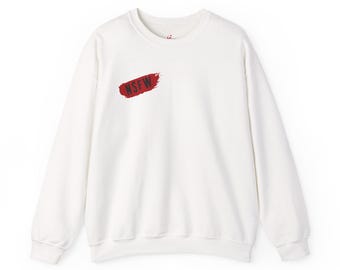 Bloody Crucifixion Graphic Sweatshirt | NSFW Chest Accent, Back Cross Art