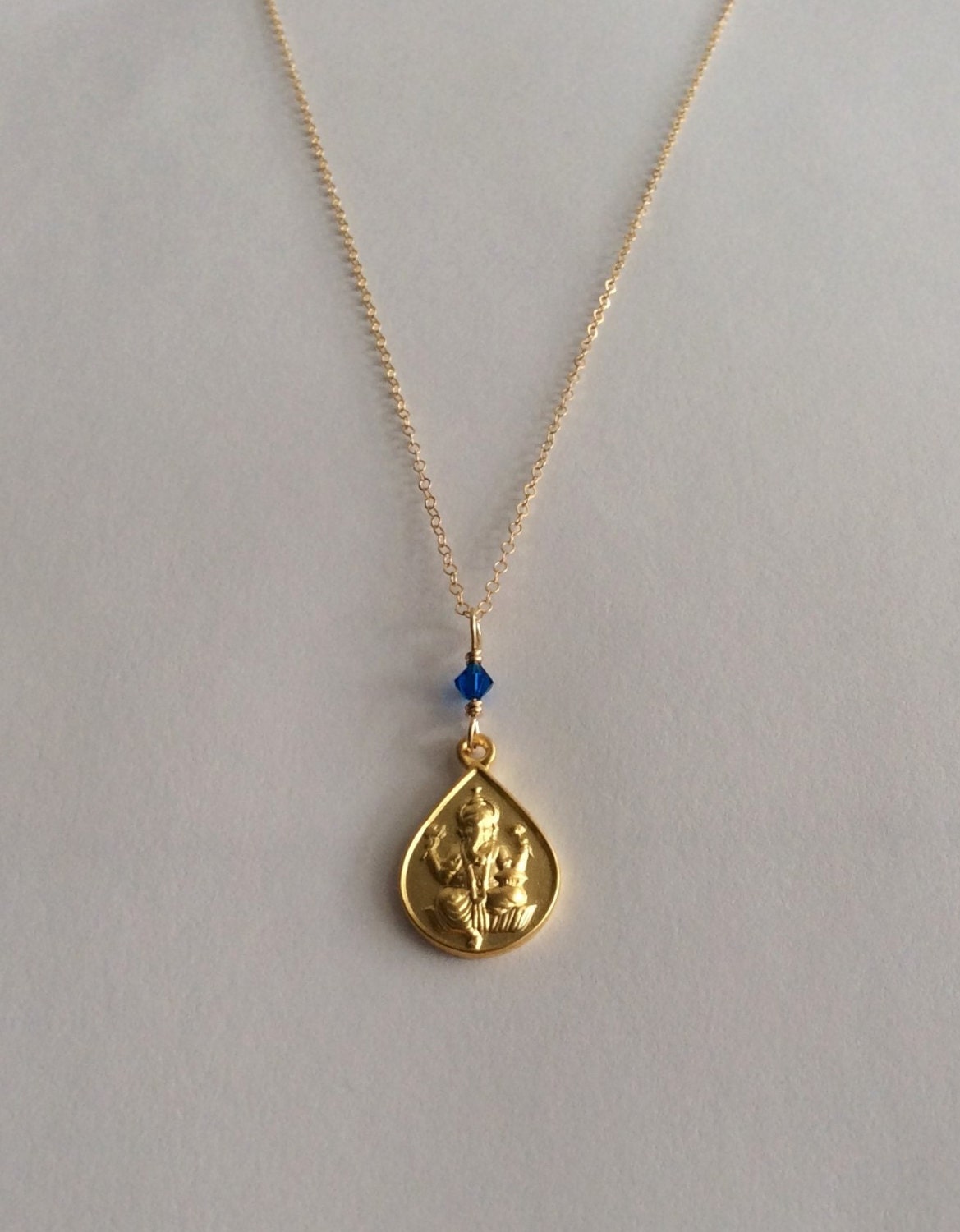 Gold Ganesha Necklace Ganapati Pendant Ganesha Necklace | Etsy
