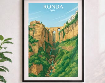 Ronda Village Poster – Matt papper, miljövänlig, anpassade storlekar (poster)