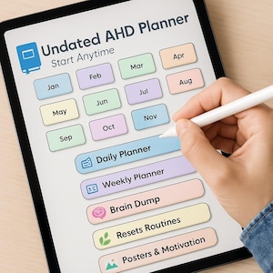 ADHD Daily Planner | Editable Google Docs | Digital Planner | Instant Download image 7