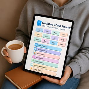 ADHD Daily Planner | Editable Google Docs | Digital Planner | Instant Download image 9