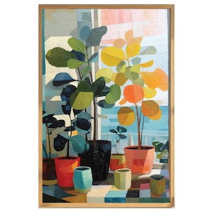 Abstract Plant Art - Etsy