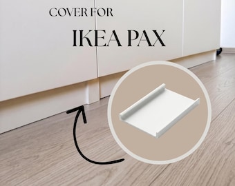 Schutzkappen für IKEA PAX Schrank | Eckschutz & Verbinderkappe | passgenaue Kunststoff Abdeckungen | weiß