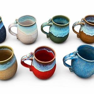 Handmade Bird Mug, Ceramic Coffee Mug, Stoneware Tea Cup, Rustic Pottery Mug, Bird Handle Mug, Unique Gift for Bird Lovers