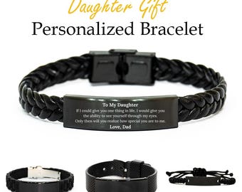 To My Daughter From Dad,if I Could Give You One Thing In Life,daughter Bracelet,daughter Gift,personalized Gift