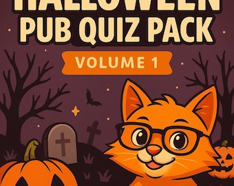 Halloween Trivia Quiz: 100 Spooky Questions, Printable PDF Game