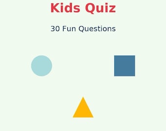 Professor Paws Kids Quiz — 30 Fun Questions (Ages 7 and Under)