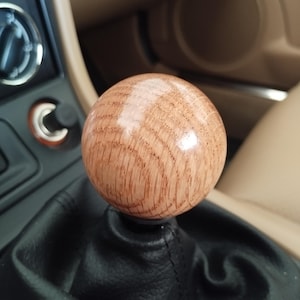 Design: Sphere. Wooden gear select handle Mazda MX-5 Toyota Lexus Honda Mitsubishi Nissan Subaru Hyundai Kia Jeep Audi Jaguar Lotus