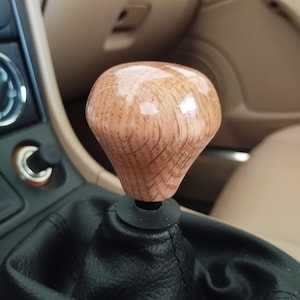 Design: Diamond. Wooden gear select handle Mazda MX-5 Toyota Lexus Honda Mitsubishi Nissan Subaru Hyundai Kia Jeep Audi Jaguar Lotus