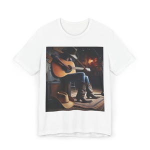 Camiseta de música country, camiseta de banda de Nashville, camisa de cowboy americano, blusa de malha unissex