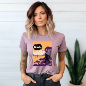 Bruh Bigfoot Meets Nessie Cryptid Tee | Sasquatch Loch Ness Monster Funny Graphic Shirt
