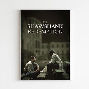 The Shawshank Redemption Poster | The Shawshank Redemption Print | Movie Poster | Movie Print | Minimalist Poster | Flexible Sizes