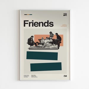 Friends Poster | Friends Print | Premium Poster | Smooth Print | Minimalist Poster | Flexible Sizes