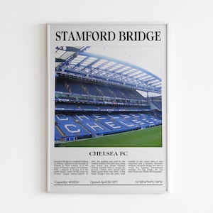 Stford Bridge Stadion Poster: Doubleface Fussball Club Poster