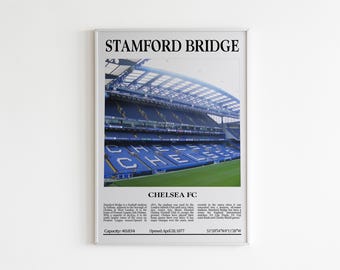 Stamford Bridge Stadium Print: Chelsea Football Club Poster