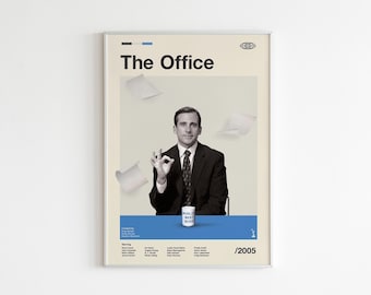 Plakat „Biuro”: minimalistyczny wydruk artystyczny Michaela Scotta