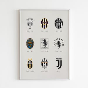 Juventus Logo Poster | Juventus Logo Print | Juventus Logo | Football Poster | Football Print | Minimalist Poster | Flexible Sizes