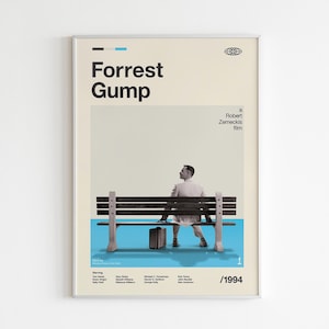 Forrest Gump Movie Poster: Minimalist Art Print, Flexible Sizes