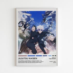 Jujutsu Kaisen Poster | Jujutsu Kaisen Print | Anime Poster | Anime Print | Minimalist Poster | Flexible Sizes