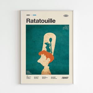 Ratatouille Poster | Ratatouille Print | Movie Poster | Movie Print | Minimalist Poster | Flexible Sizes