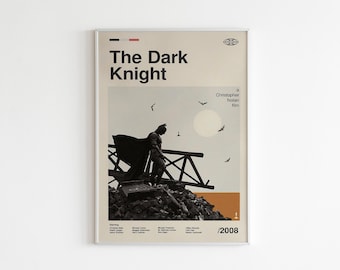 The Dark Knight Movie Poster: Minimalist Art Print