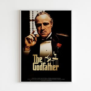 Der Pate Poster | Der Pate Druck | Film Poster | Film Print | Minimalistisches Poster | Flexible Größen