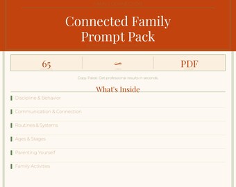 Parenting ChatGPT Prompts, 65 AI Prompts for Connection and Discipline Routines